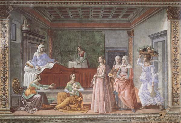 Domenicho Ghirlandaio Geburt Johannes des Taufers France oil painting art